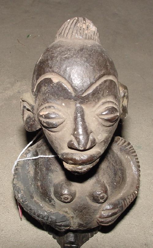 #332  - Female Clay Figure, Cameroon.