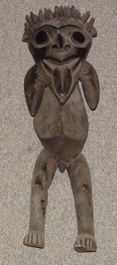 #69 - Mambila Male Figure. This male is paired with our # 40 Female Figure and should be sold as a pair.